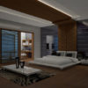 3D Photo Realistic Interior Visualization Master Bedroom India - Scheme 2