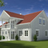 3D Rendition Exterior Perspective Residential Norway